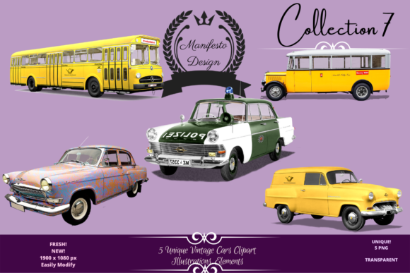 Beautiful Vintage Cars Collection V 7