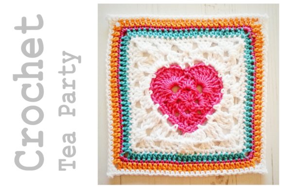 Crochet Square - Granny Heart Square: A Beautiful Addition to Your Crochet Projects