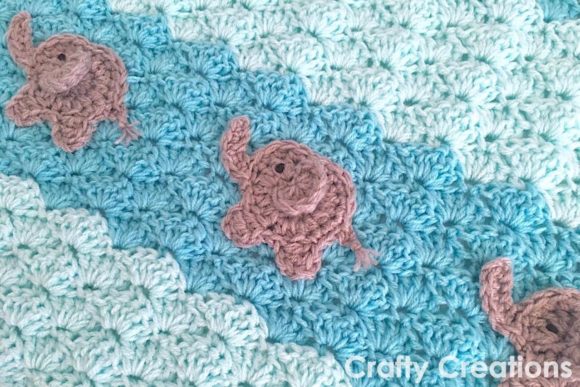 Elephant Baby Blanket Crochet Pattern