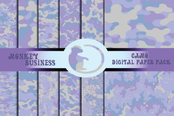 Fashionable Camo Digital Paper Pack: A Versatile Resource for Creative Projects