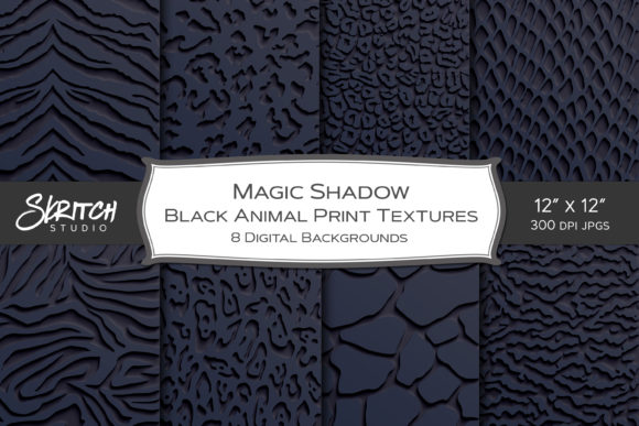 Magic Shadow Black Animal Print Textures: Elevating Design with Depth and Drama