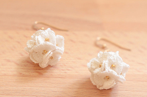 Micro Crochet Flower Earring Pattern